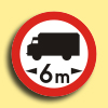Zakaz wjazdu pojazdów o długości ponad … m